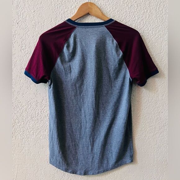 American Eagle Outfitters Flex Men's Short Sleeve Button-Up T-Shirt XS-M Gray - Picture 3 of 6